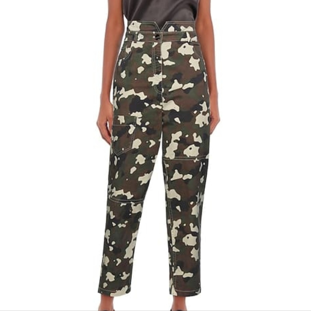 Pinko Pantalone Camouflage Cargo Pants